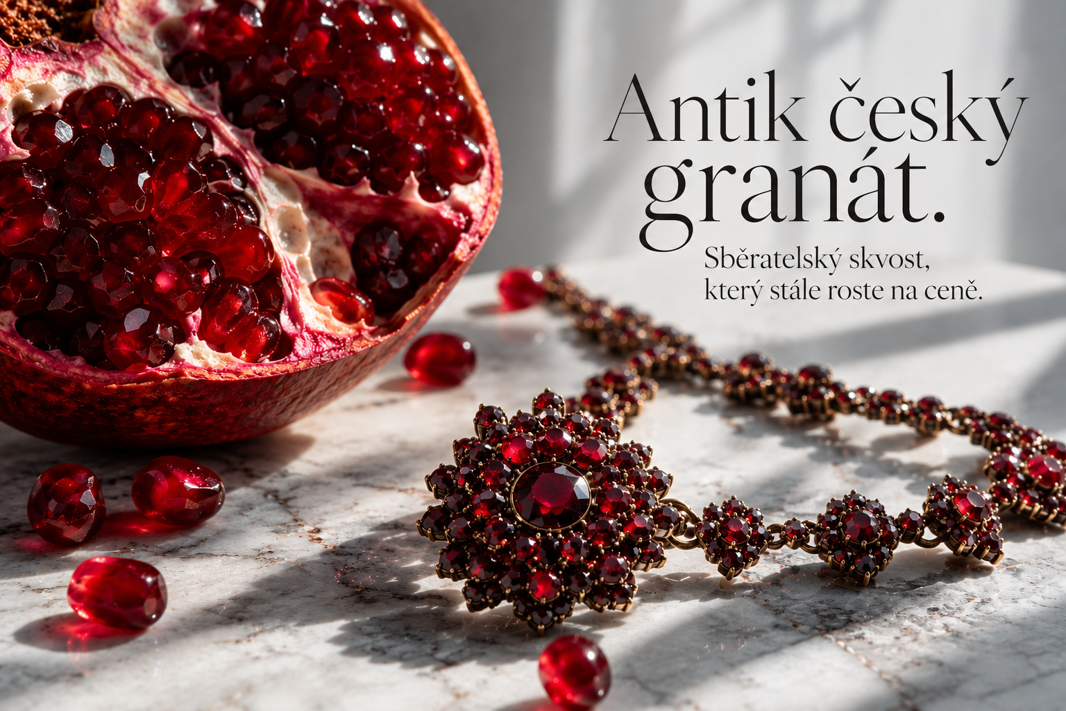 Antik český granát. Sběratelský skvost, který stále roste na ceně.